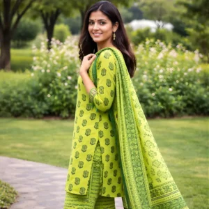 lime-green-printed-salwar-suit-women-dupatta